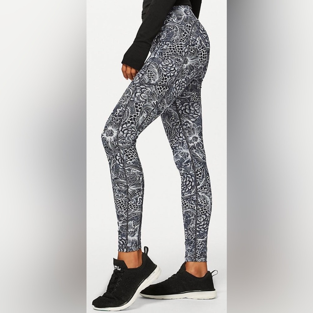 Lululemon Speed Up Tight (Full-On Luxtreme 28") Size 8 Nouveau Starlight Black